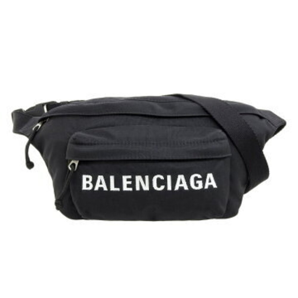 Balenciaga Wheel Belt Bag Logo Waist Black